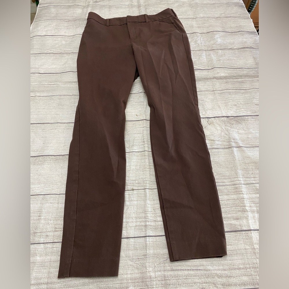 OLD NAVY womens size 10 HIGH-RISE PIXIE NEVER-FADE brown pants